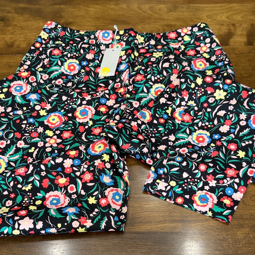 Boden Floral Print Pants - Multicolor